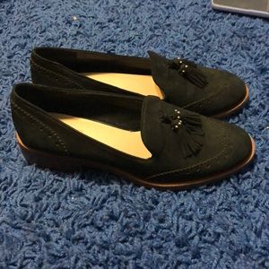 Black loafers